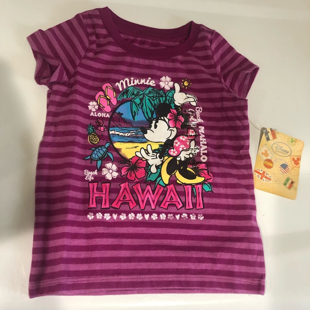 NWT Hawaii Minnie Mouse Tee